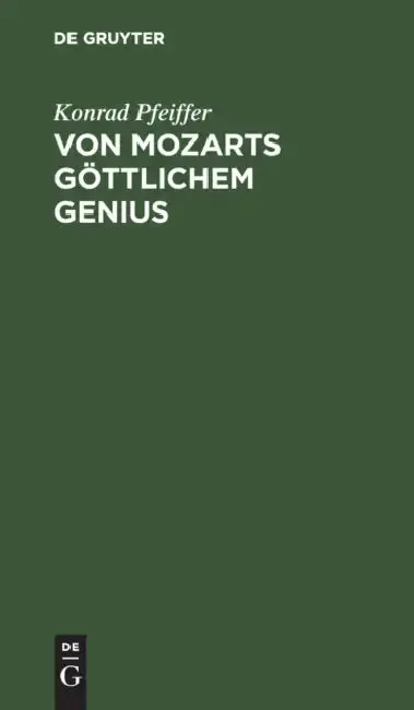 Cover of Von Mozarts Göttlichem Genius
