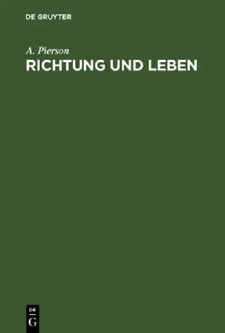 Cover of Richtung und Leben
