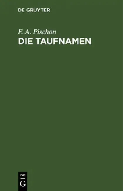 Cover of Die Taufnamen
