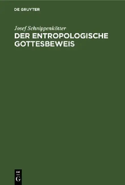 Cover of Der entropologische Gottesbeweis