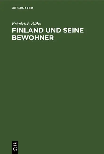Cover of Finland Und Seine Bewohner