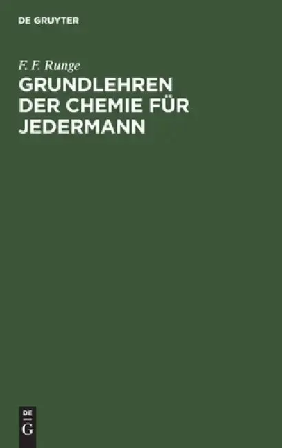 Cover of Grundlehren der Chemie für Jedermann