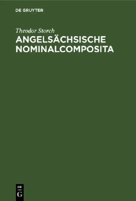 Cover of Angelsächsische Nominalcomposita