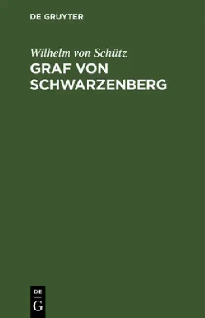 Cover of Graf Von Schwarzenberg