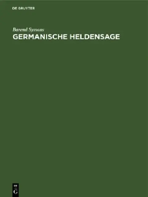 Cover of Germanische Heldensage