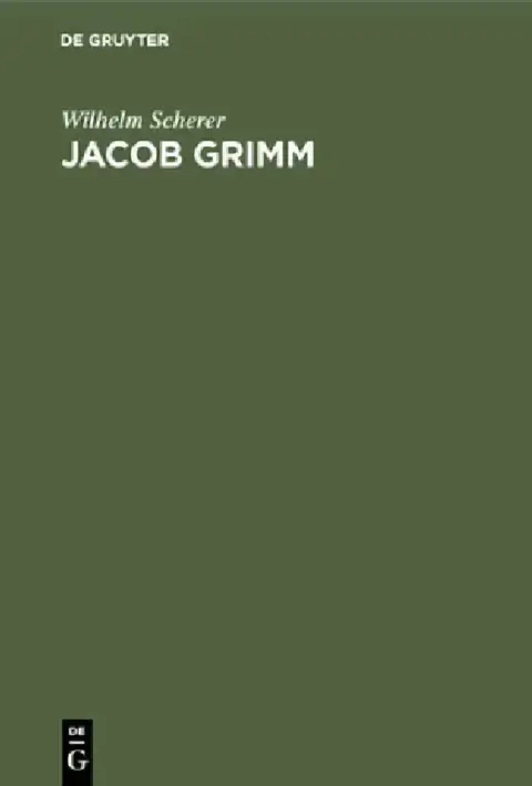 Cover of Jacob Grimm