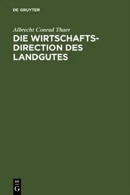 Cover of Die Wirtschaftsdirection des Landgutes