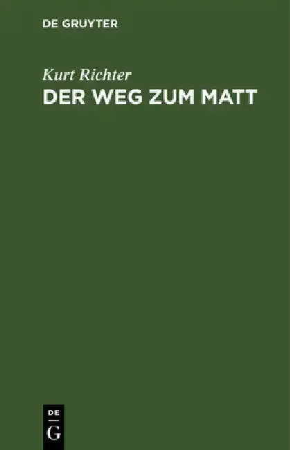 Cover of Der Weg Zum Matt