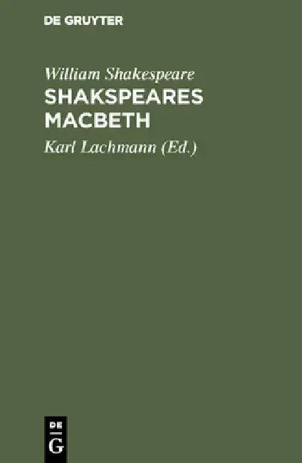 Cover of Shakspeares Macbeth