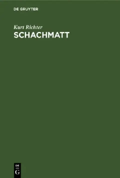 Cover of Schachmatt