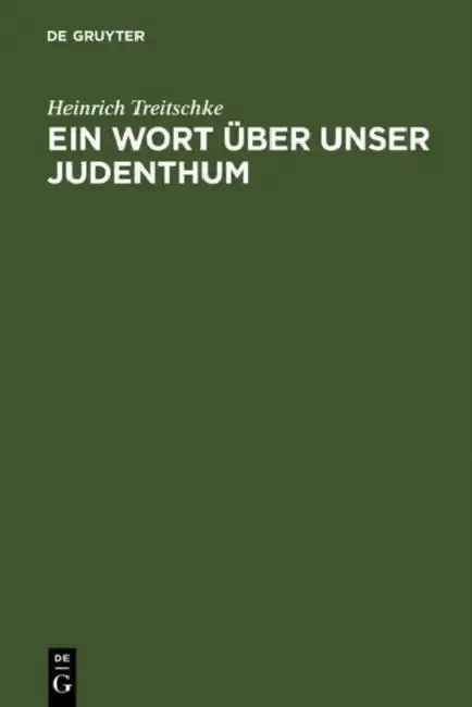 Cover of Ein Wort über unser Judenthum