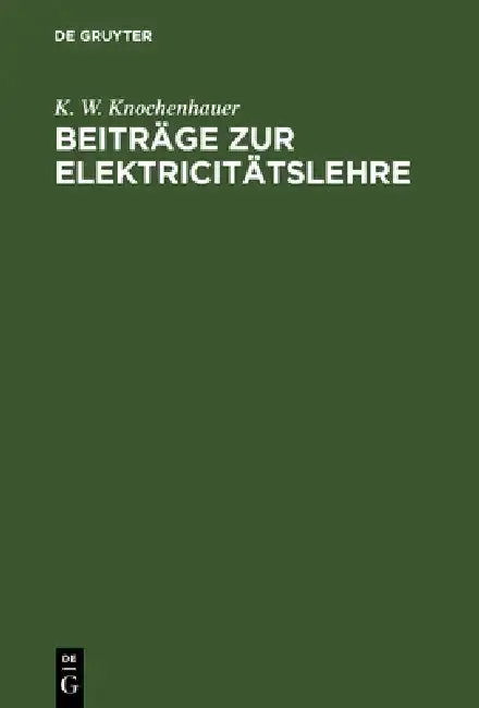 Cover of Beiträge Zur Elektricitätslehre