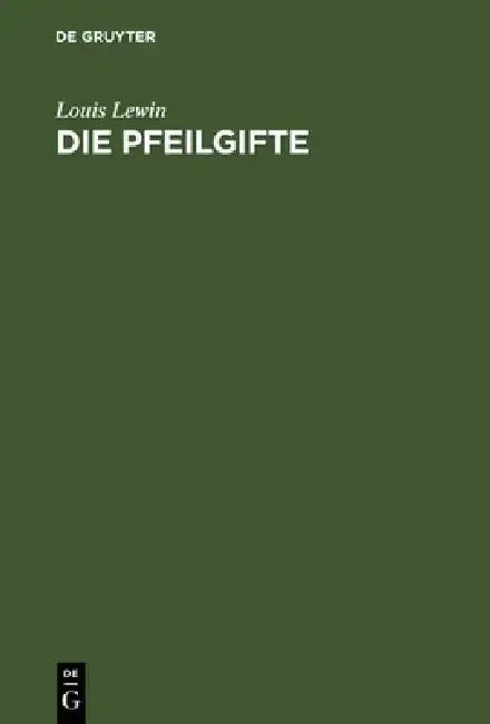 Cover of Die Pfeilgifte