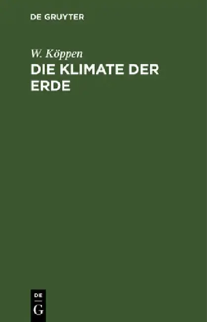 Cover of Die Klimate Der Erde
