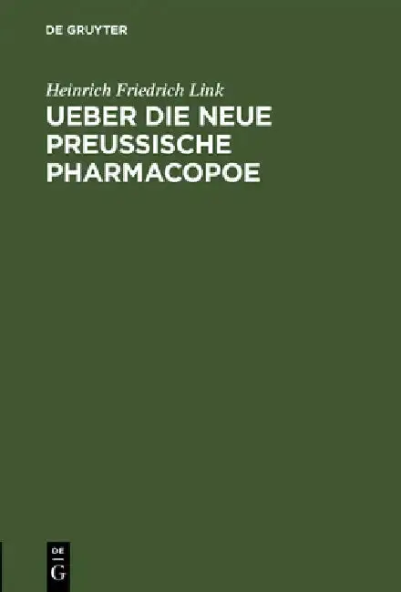 Cover of Ueber die neue preußische Pharmacopoe