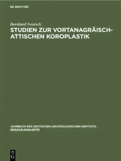 Cover of Studien Zur Vortanagräisch-Attischen Koroplastik