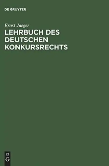 Cover of Lehrbuch des deutschen Konkursrechts