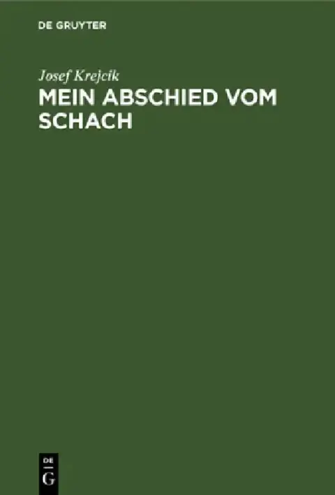 Cover of Mein Abschied Vom Schach