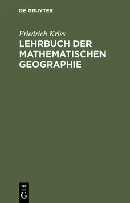 Cover of Lehrbuch der mathematischen Geographie