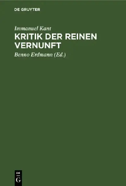 Cover of Kritik Der Reinen Vernunft