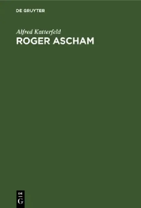 Cover of Roger Ascham