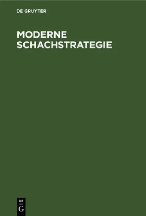 Cover of Moderne Schachstrategie