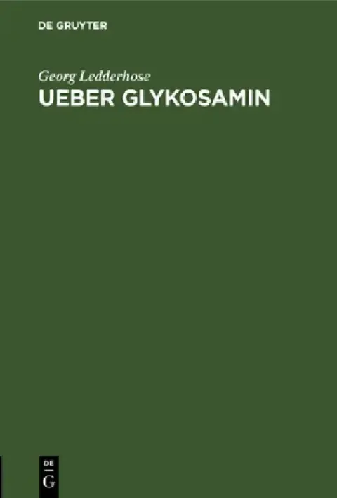 Cover of Ueber Glykosamin