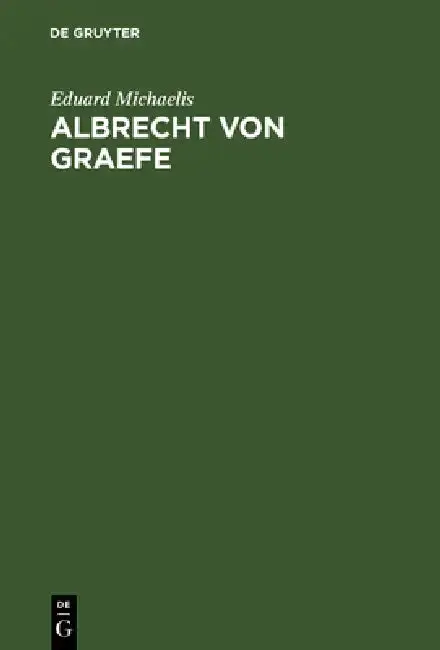 Cover of Albrecht von Graefe
