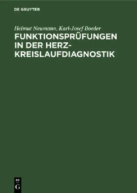 Cover of Funktionsprüfungen in der Herz-Kreislaufdiagnostik
