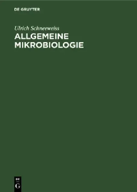 Cover of Allgemeine Mikrobiologie