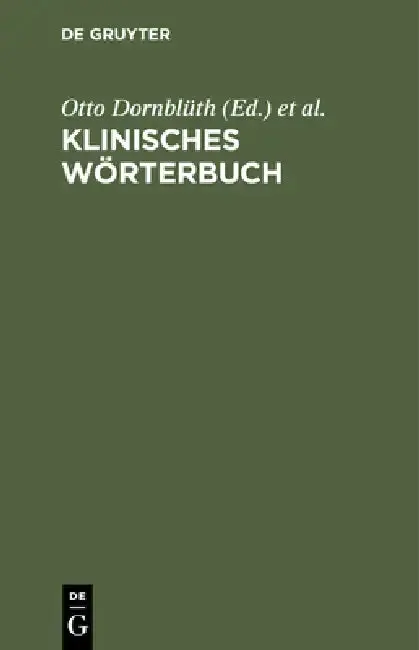 Cover of Klinisches Wörterbuch