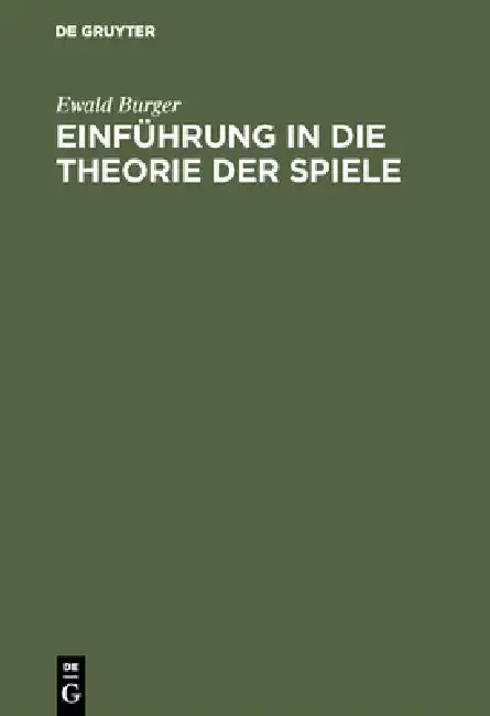 Cover of Einführung in die Theorie der Spiele