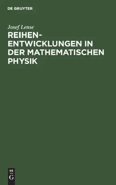 Cover of Reihenentwicklungen in der mathematischen Physik