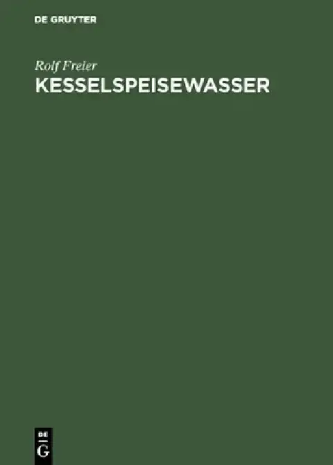 Cover of Kesselspeisewasser