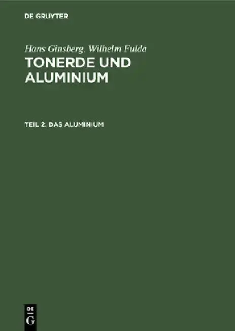 Cover of Das Aluminium