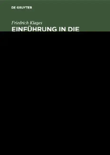 Cover of Einführung in die organische Chemie