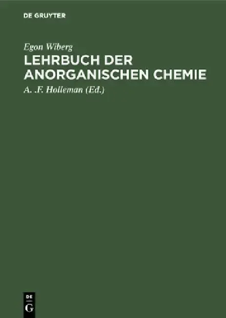 Cover of Lehrbuch der anorganischen Chemie