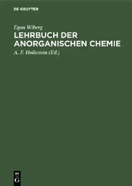 Cover of Lehrbuch der anorganischen Chemie