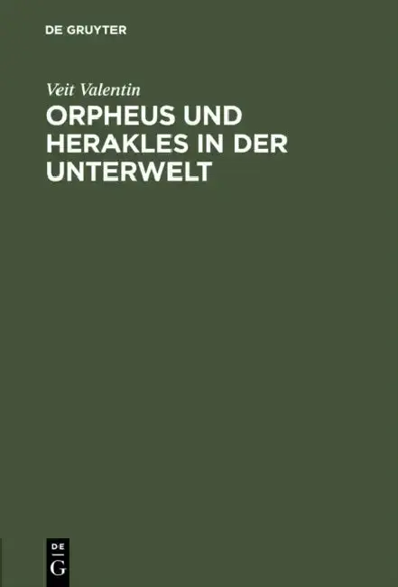 Cover of Orpheus Und Herakles in Der Unterwelt