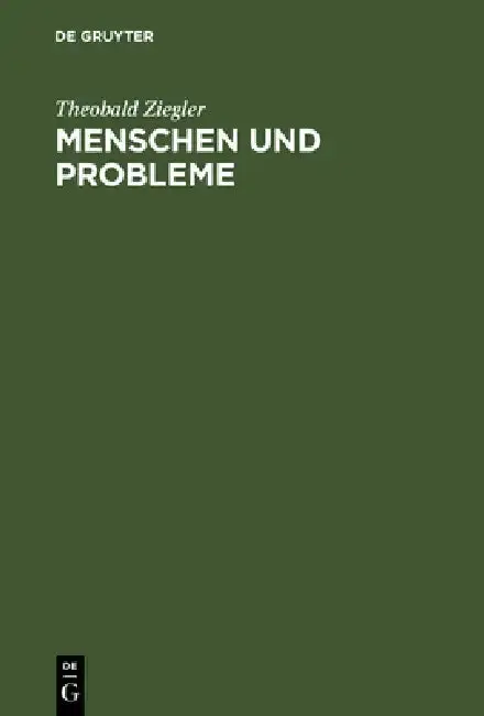 Cover of Menschen und Probleme