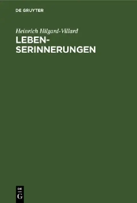 Cover of Lebenserinnerungen