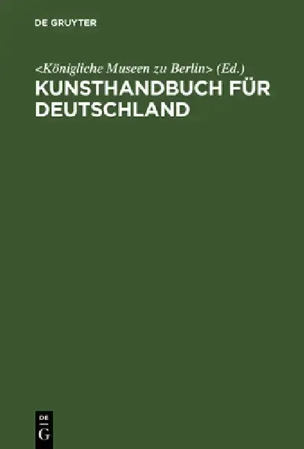 Cover of Kunsthandbuch für Deutschland