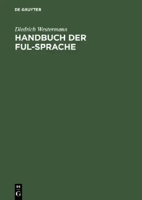 Cover of Handbuch der Ful-Sprache