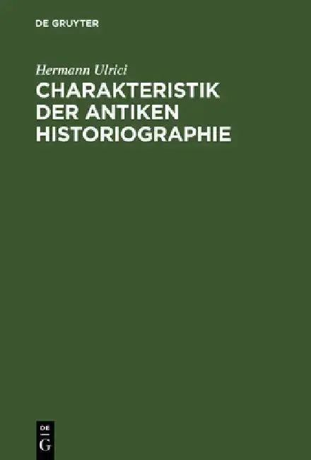Cover of Charakteristik der antiken Historiographie