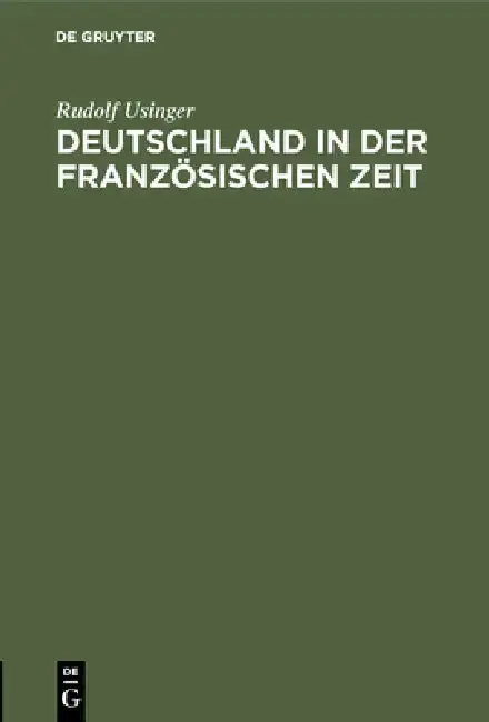 Cover of Deutschland in der französischen Zeit
