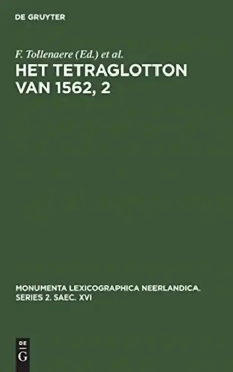 Cover of Het Tetraglotton van 1562, 2