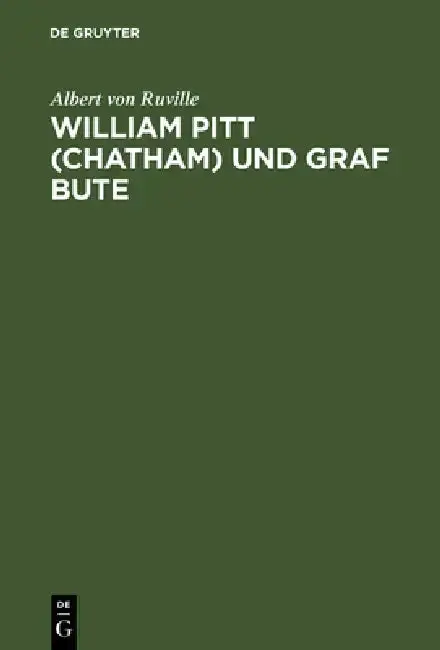 Cover of William Pitt (Chatham) und Graf Bute