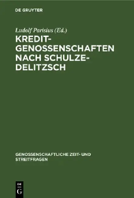Cover of Kreditgenossenschaften Nach Schulze-Delitzsch