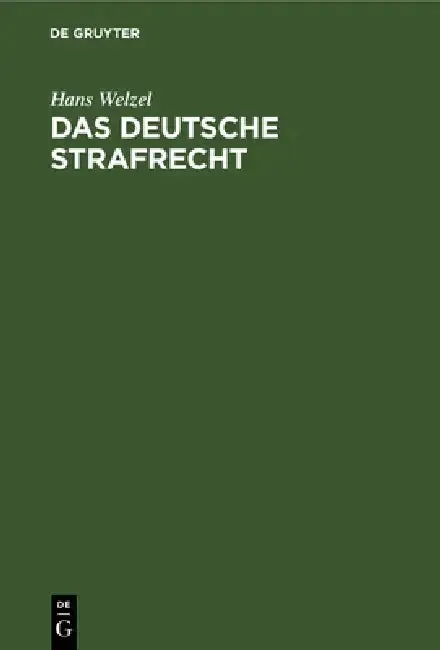Cover of Das Deutsche Strafrecht