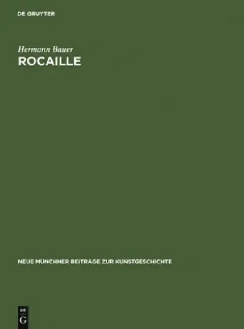Cover of Rocaille